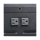 Locking Mobile Storage Cart for Laptops & Tablets with Power Outlets – Black