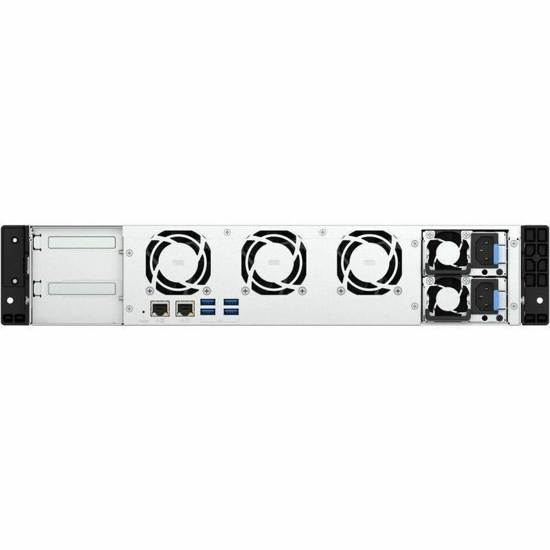QNAP TS-855EU-RP-8G Short-Depth 2U Rackmount NAS, 8-Core, 8GB RAM, 2.5GbE, PCIe Expandable