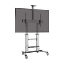 Heavy-Duty Mobile TV Cart with Crank Handle for 60–100" Displays