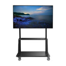 Heavy-Duty Rolling TV Cart for 60”–105” Displays with Locking Casters