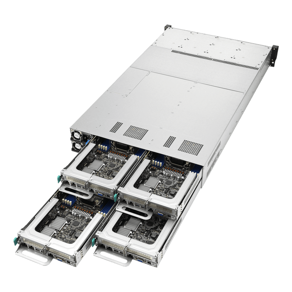 ASUS RS720Q-E11-RS8U-3WSTEVHS 2U4N Multi-Node Server – 5th Gen Intel Xeon, PCIe 5.0, EVAC Air Cooling