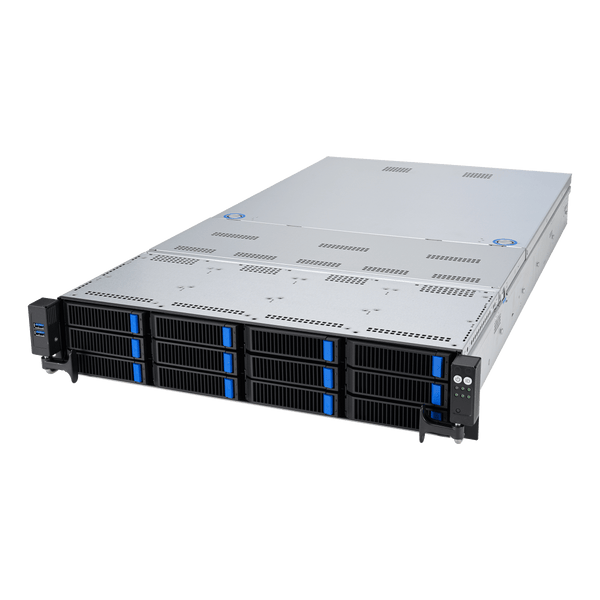ASUS RS720-E11-RS12U 2U Dual-Socket Server with 5th Gen Intel Xeon, DDR5, PCIe 5.0, and 12 NVMe Bays