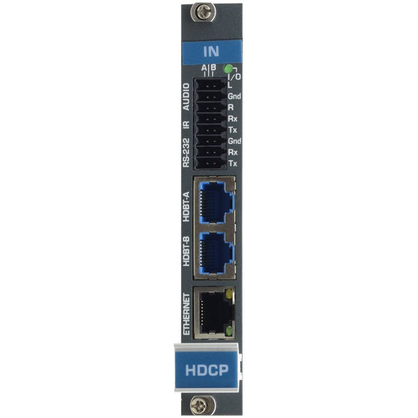 2Channel 4K60 4:2:0 HDMI over Extended Reach HDBaseT Input Card with Selectable Embedded or Deembedded Analog Audio KRAMER
