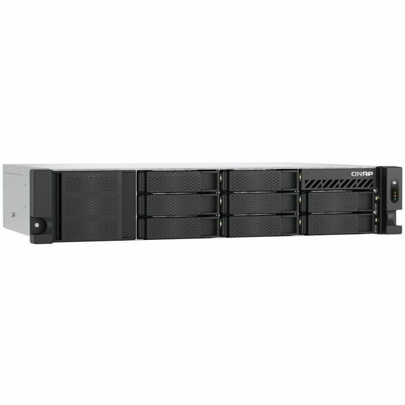 QNAP TS-855eU-8G 2U Short-Depth Rackmount NAS, Intel Atom C5125 Octa-Core 2.8GHz, 8GB DDR4, 8-Bay, 2.5GbE, PCIe Expandable – SAN/NAS Storage System