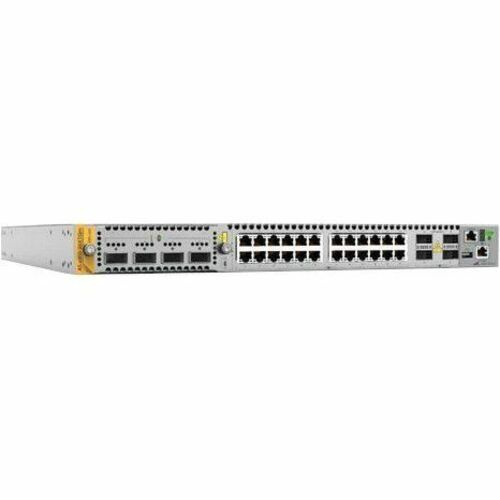 Allied Telesis x950-28XTQm Layer 3 Switch – 24-Port 10G, 100G Uplinks