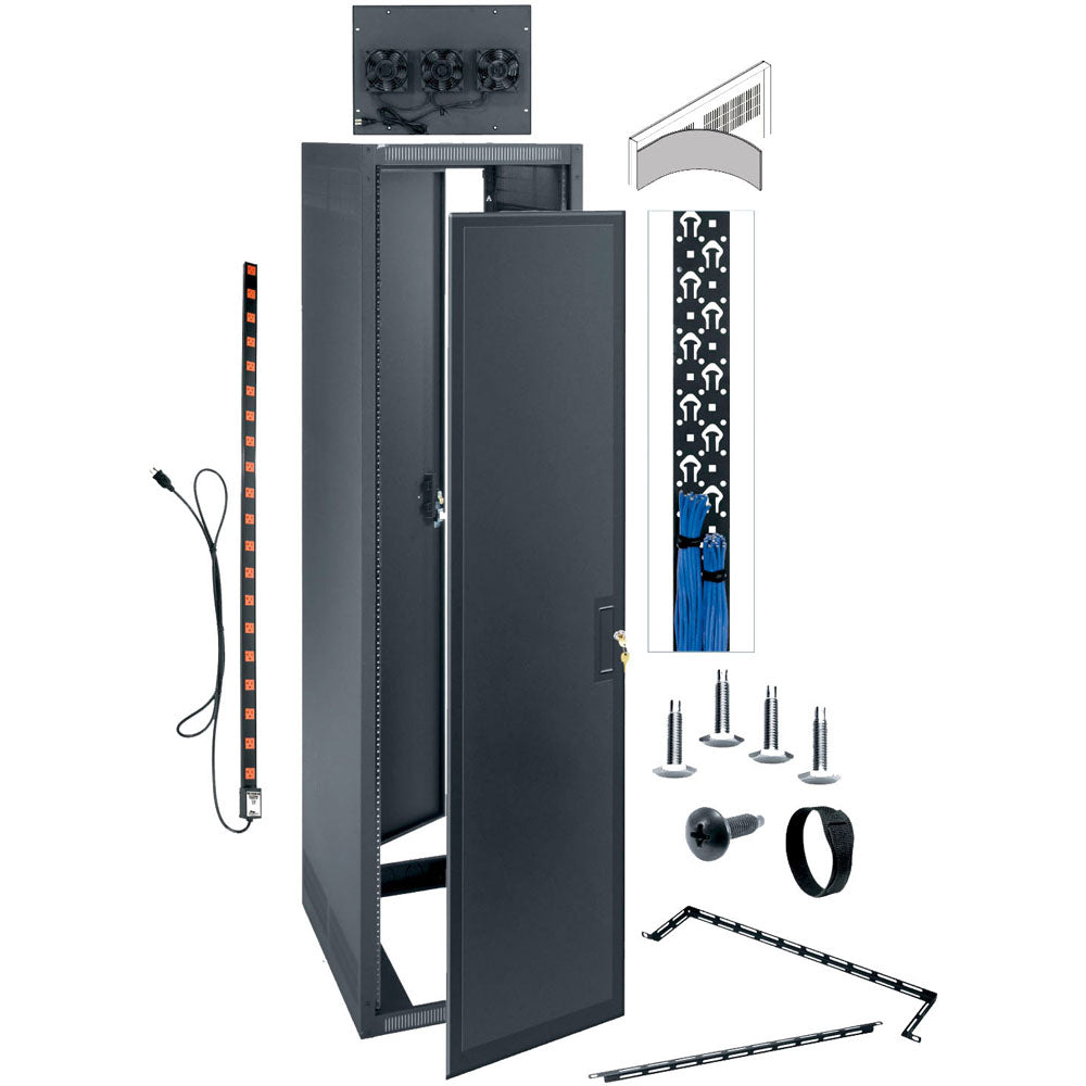 Middle Atlantic 40 RU ERK Series Rack - 25 Inches Deep, AV Configured ...