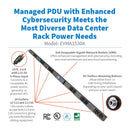 Eaton 3-Phase Managed Rack PDU G4, 208V, 24 Outlets, 24A, 8.6kW, L15-30P, 0U Vertical