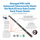 Eaton 3-Phase Managed Rack PDU G4, 208V, 42 Outlets, 48A, 17.3kW, 460P9W, 6 ft. Cord, 0U Vertical