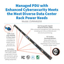 Eaton EVMA4609X 3-Phase Managed Rack PDU G4, 208V, 42 Outlets, 48A, 17.3kW, 0U Vertical