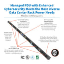 Eaton Universal-Input Managed Rack PDU G4, 208V/415V, 42 Outlets, End-Entry, 72" 0U Vertical