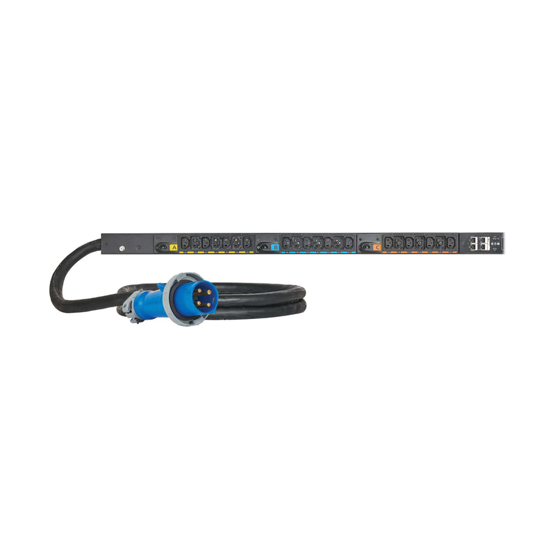 Eaton EVMI4609X 3-Phase Metered Input Rack PDU G4, 208V, 42 Outlets, 48A, 17.3kW, 460P9W Input, 10 ft Cord, 0U Vertical