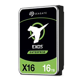 Seagate Exos X16 ST14000NM004G 14TB Enterprise HDD – 3.5" SAS, 7200 RPM, SED