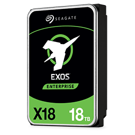Seagate Exos X18 ST16000NM007J 16TB Hard Drive - 3.5" Internal - SAS (12Gb/s SAS) - SED-FIPS - 20-Pack