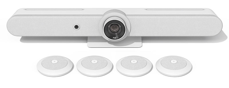 Logitech Rally Bar White 4K Video Bar for Medium & Large Rooms – Avendor