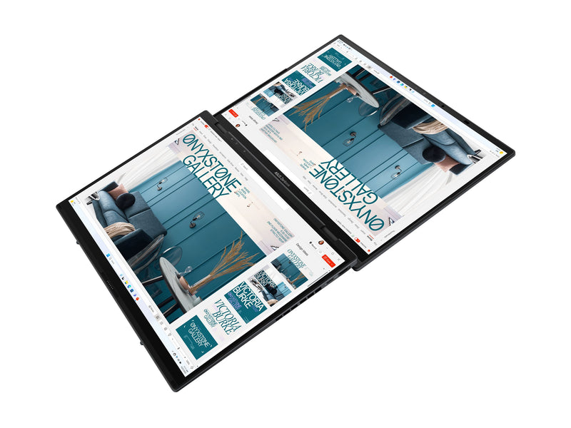 ASUS ZenBook Duo UX8406CA-DS79T – Dual 14" 3K OLED Touchscreens, Intel Core Ultra 7, 32GB RAM, 1TB SSD, Evo Certified