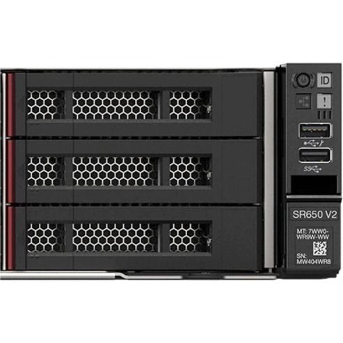 Lenovo ThinkSystem SR650 V2 7Z73A08JNA 2U Rack Server - 1 x Xeon Gold 5320 2.20 GHz - 32 GB RAM - Serial ATA/600, 12Gb/s SAS Controller