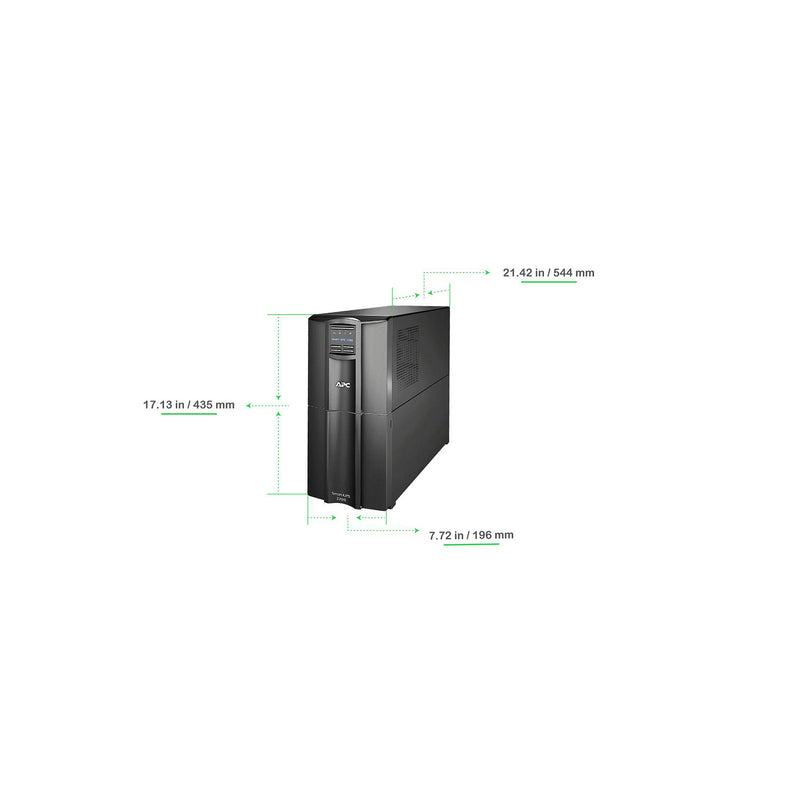 APC Smart-UPS, 2200VA, Line Interactive Tower, 120V, 10x NEMA Outlets, SmartConnect