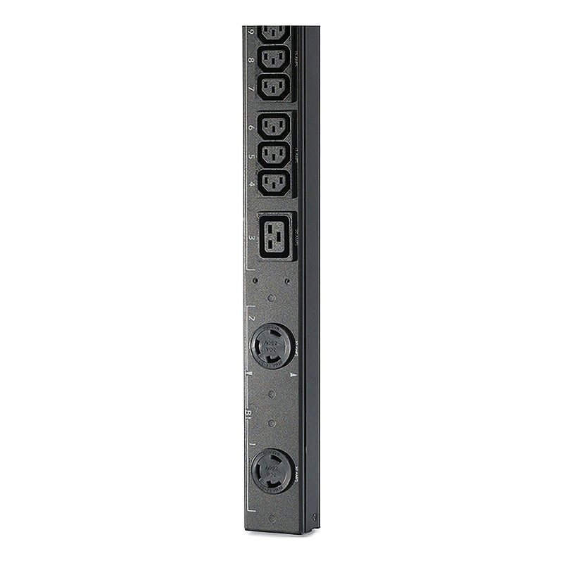 APC Basic Rack PDU, 14.4kW, 208V, Zero U, 24xC13, 4xC19, 2xL6-30R, 10ft Cord