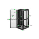 APC NetShelter SX 42U Networking Enclosure, 750W x 1070D mm with Sides, Black (TAA)