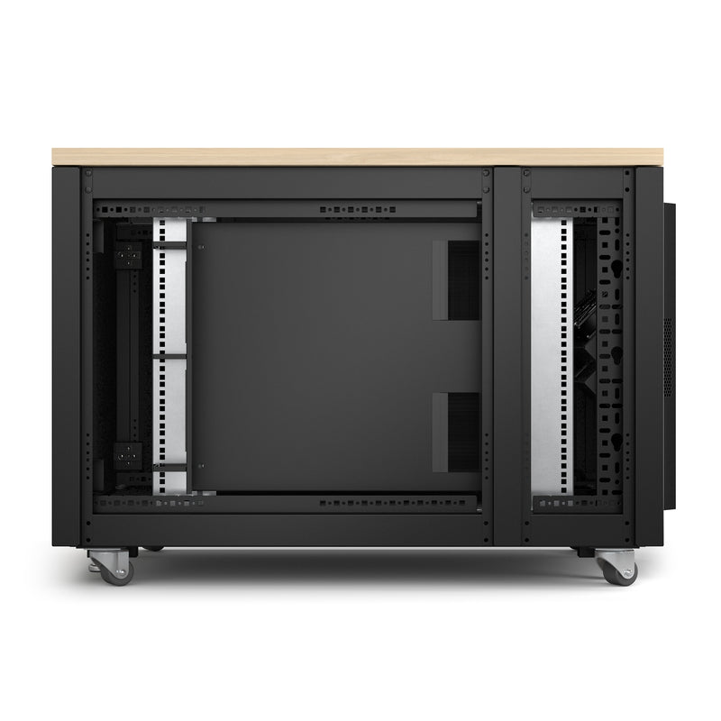 APC NetShelter Soundproof, 12U Server Rack Enclosure, 120V, Maple [TAA]