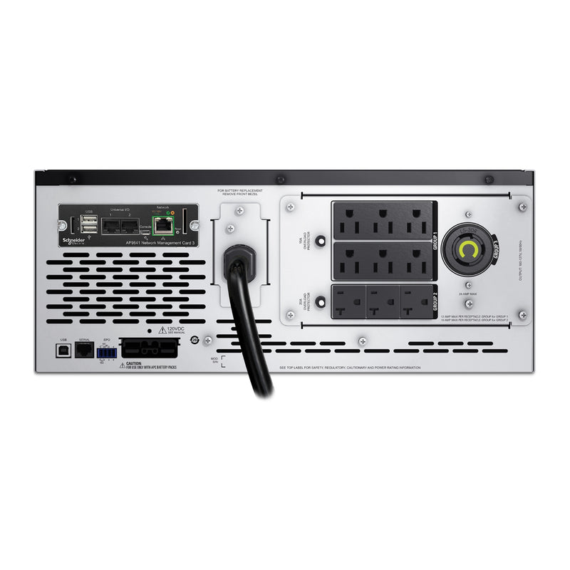APC Smart-UPS X SMX3000LVNC, 3kVA 120V, 4U Rack/Tower, NMC, Extended Runtime