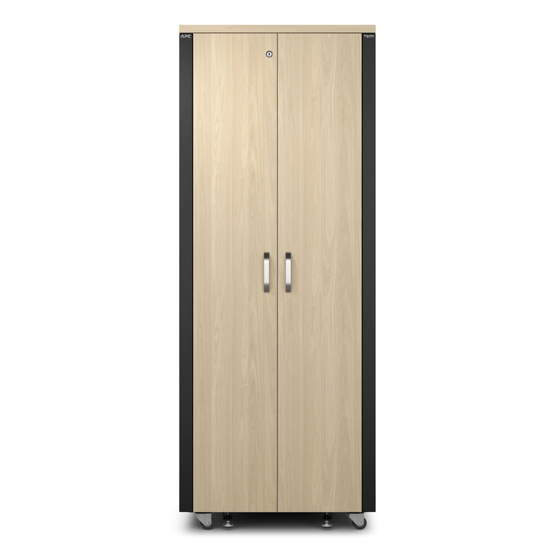 APC NetShelter Soundproof Rack Enclosure, 38U, 120V, Maple Finish [TAA]