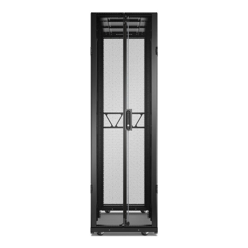 APC NetShelter SX Server Rack Gen 2, 42U, 1991H x 600W x 1200D mm, with Sides, Black [TAA]