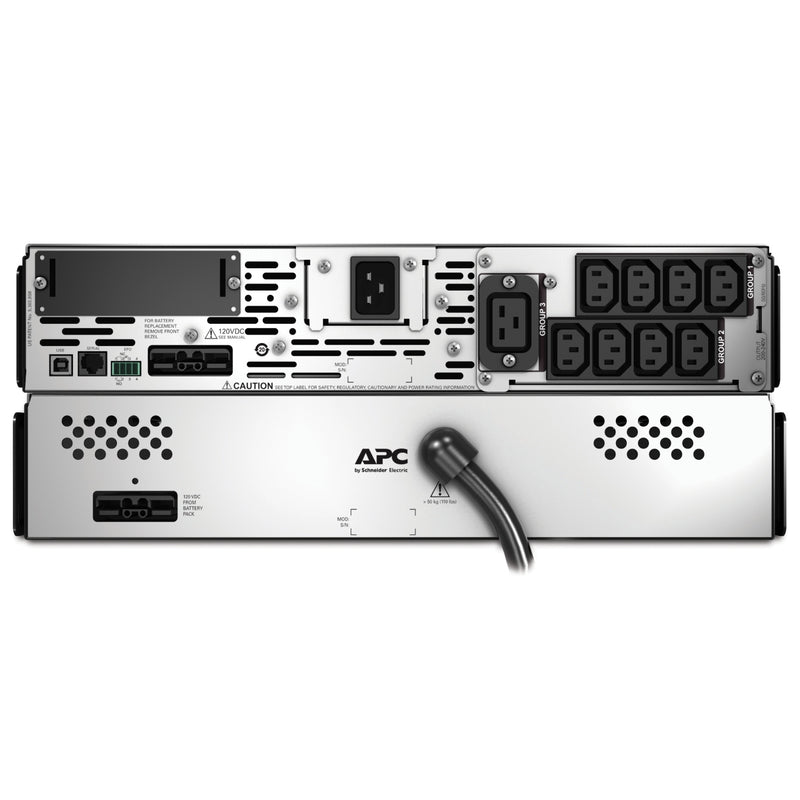 APC Smart-UPS X SMX3000RMHV2U, 3kVA/2700W, 2U Rack/Tower, 208–230V, LCD, SmartSlot