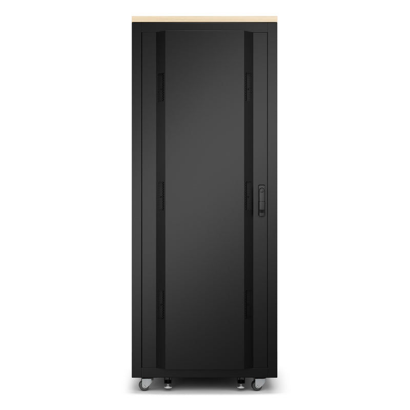 APC NetShelter Soundproof Rack Enclosure, 38U, 120V, Maple Finish [TAA]