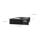 APC Smart-UPS On-Line, 5.4kVA/4.8kW, 3U Rackmount, 208V, L6-30P, Network Card, Rail Kit