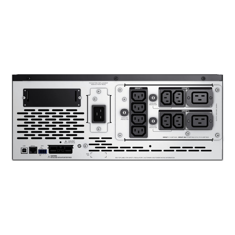 APC Smart-UPS X, Line Interactive, 3kVA, Rack/Tower 4U, 208–240V, 8x C13+2x C19, SmartSlot, Short Depth