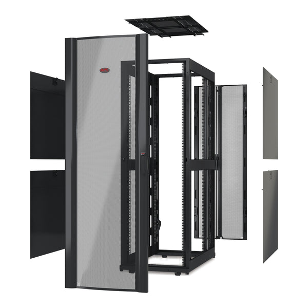 APC NetShelter SX 42U Rack Enclosure, 750mm Wide x 1200mm Deep, No Sides or Doors, Black [TAA]