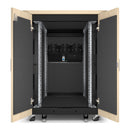 APC NetShelter AR4017A Soundproof 17U Server Rack Enclosure, 120V, Maple Finish, TAA Compliant