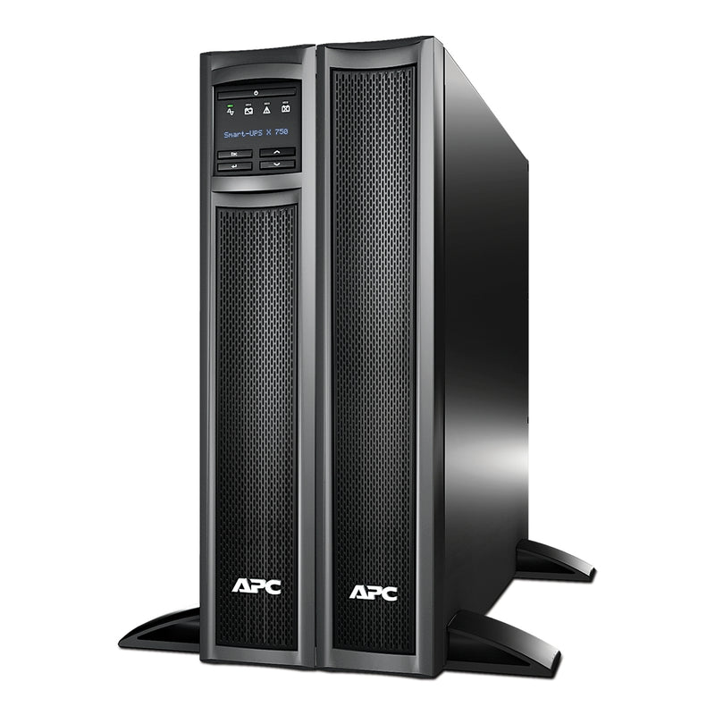APC Smart-UPS X 750VA 2U Rack/Tower, 120V, 8x NEMA 5-15R, SmartConnect + NMC