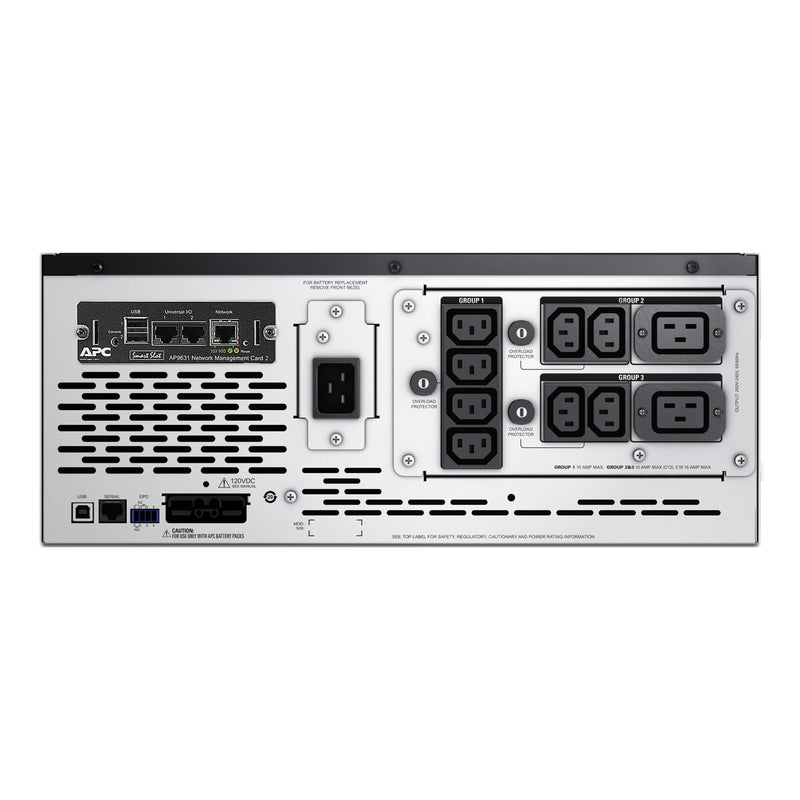 APC Smart-UPS X SMX2200HVNC 2200VA 4U Rack/Tower UPS, 208–240V, 8x C13 + 2x C19, NMC, Extended Runtime