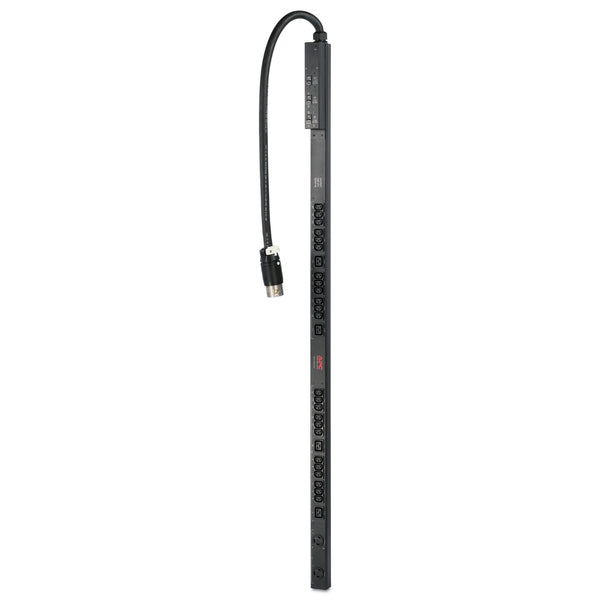 APC Rack PDU, Basic, 0U Vertical, 14.4kW, 208V, (24) C13, (4) C19, (2) L6-30R, 3ft Cord