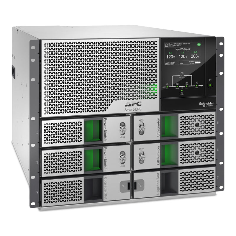 APC Smart-UPS Modular Ultra 10kW, 9U Rackmount, Scalable to 15kW, Li-ion, 208/240V
