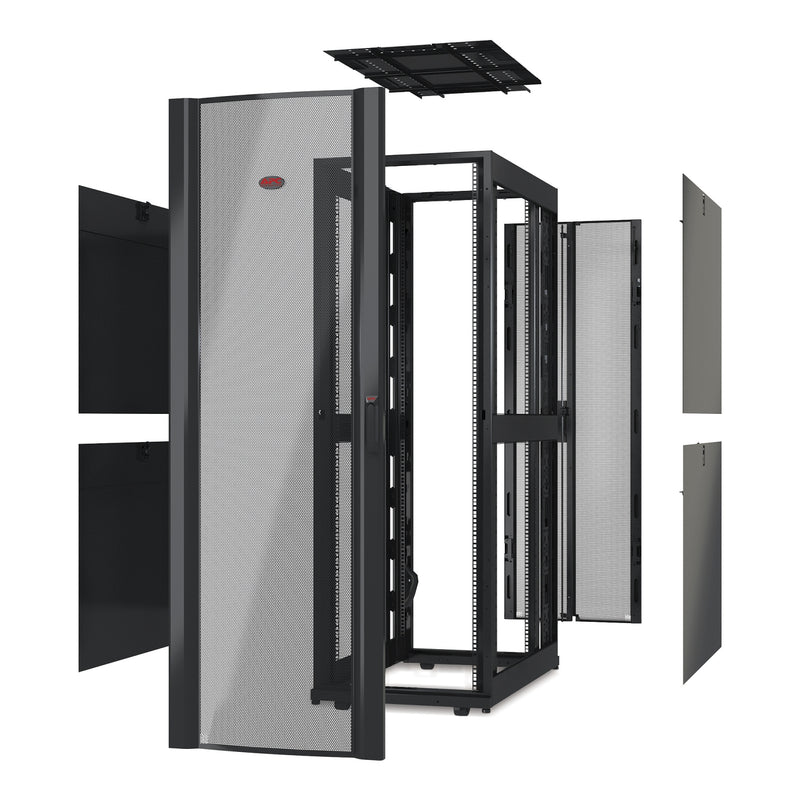 APC NetShelter SX AR3150X610 42U Wide Rack Enclosure – No Doors, Black