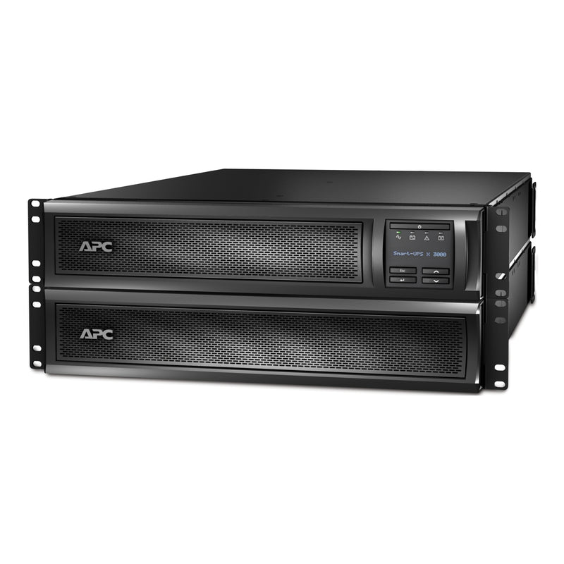 APC Smart-UPS X SMX3000RMHV2U, 3kVA/2700W, 2U Rack/Tower, 208–230V, LCD, SmartSlot