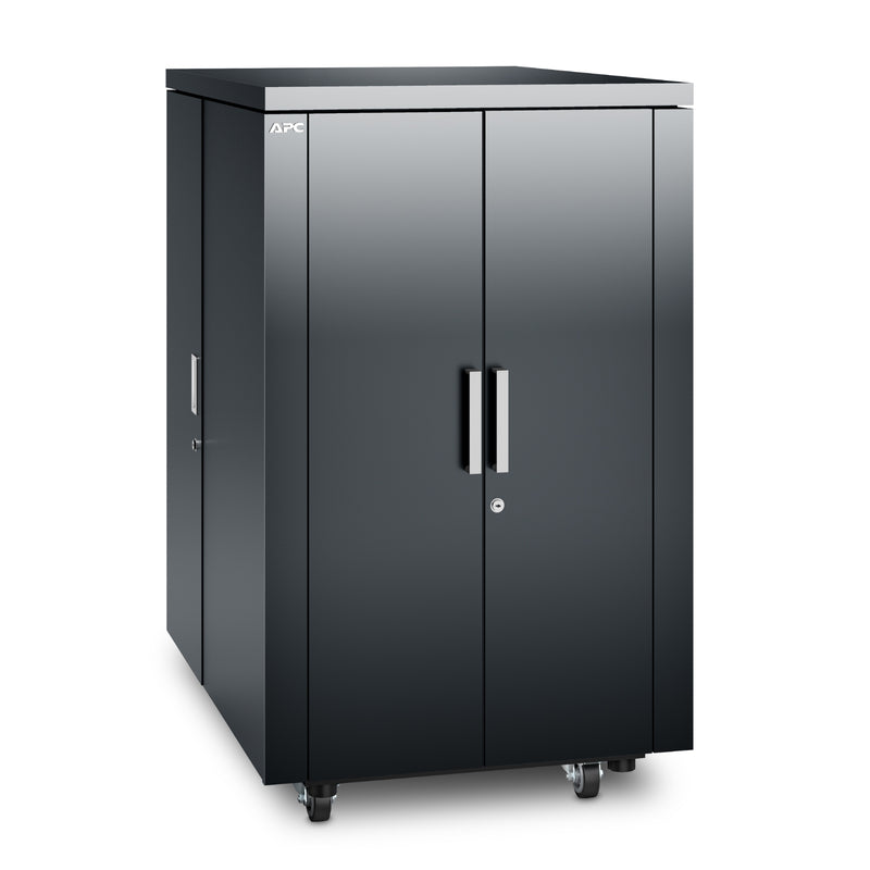 APC NetShelter CX 24U Rack Cabinet, Soundproof, 19" Width, Dark Gray