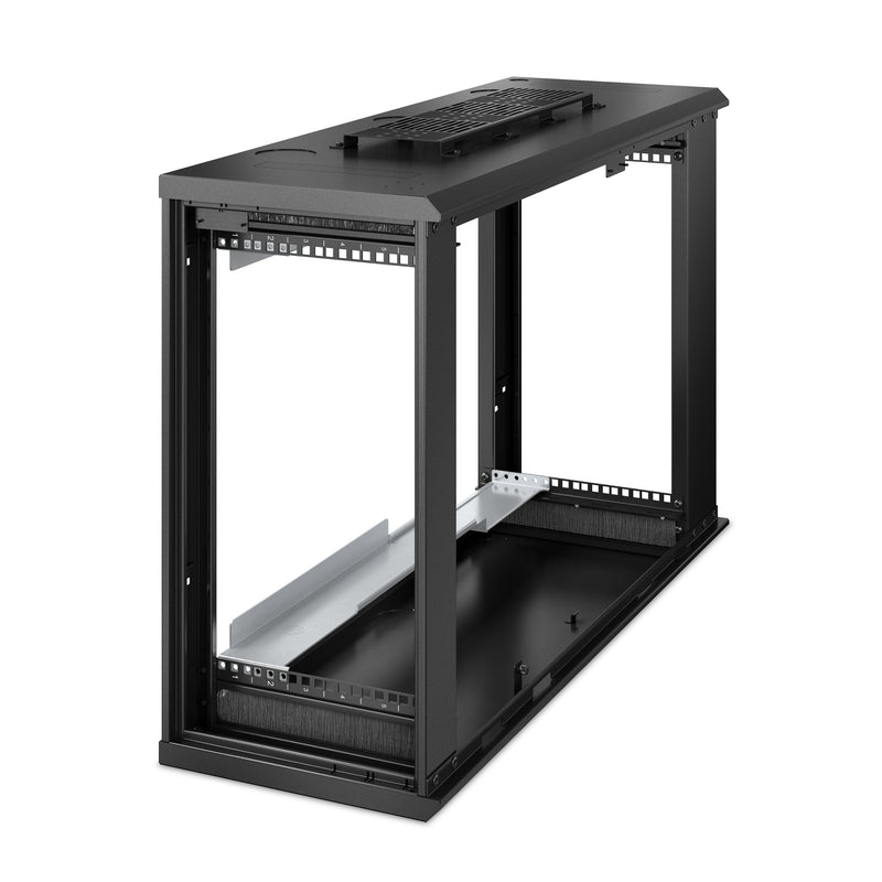 APC NetShelter AR106V 6U Low-Profile Wallmount Rack Enclosure – 30" Depth, 120V Fans