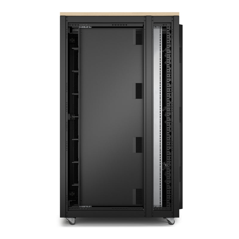 APC NetShelter Soundproof Rack Enclosure, 38U, 120V, Maple Finish [TAA]