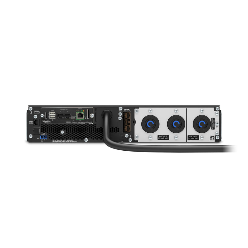 APC Smart-UPS On-Line, 3kVA, 2U Rackmount, 208V, L6-20R/L6-30R, NMC, Extended Runtime, w/ Rail Kit [TAA]