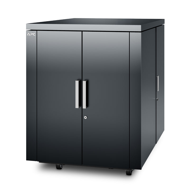 APC NetShelter CX 18U Soundproof Rack Enclosure, 100-120 V, Dark Grey (AR4018X431)