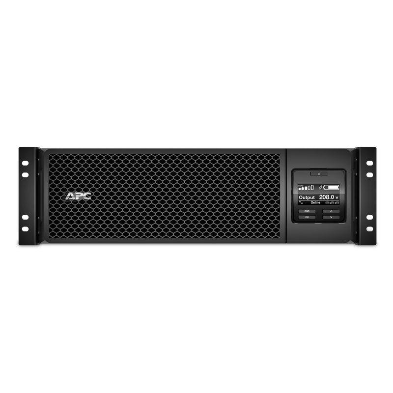 APC Smart-UPS On-Line, 5.4kVA/4.8kW, 3U Rackmount, 208V, L6-30P, Network Card, Rail Kit