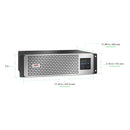 APC Smart-UPS SMTL1500RM3UCNC, 1500VA, 120V, Lithium-ion, 3U Rackmount, Short Depth, SmartConnect+NMC