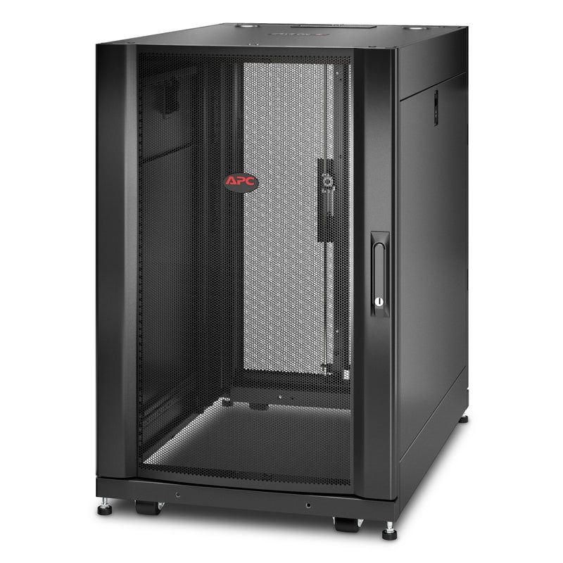 APC NetShelter SX AR3006 18U Rack Enclosure, 925H x 600W x 900D mm, Black [TAA]