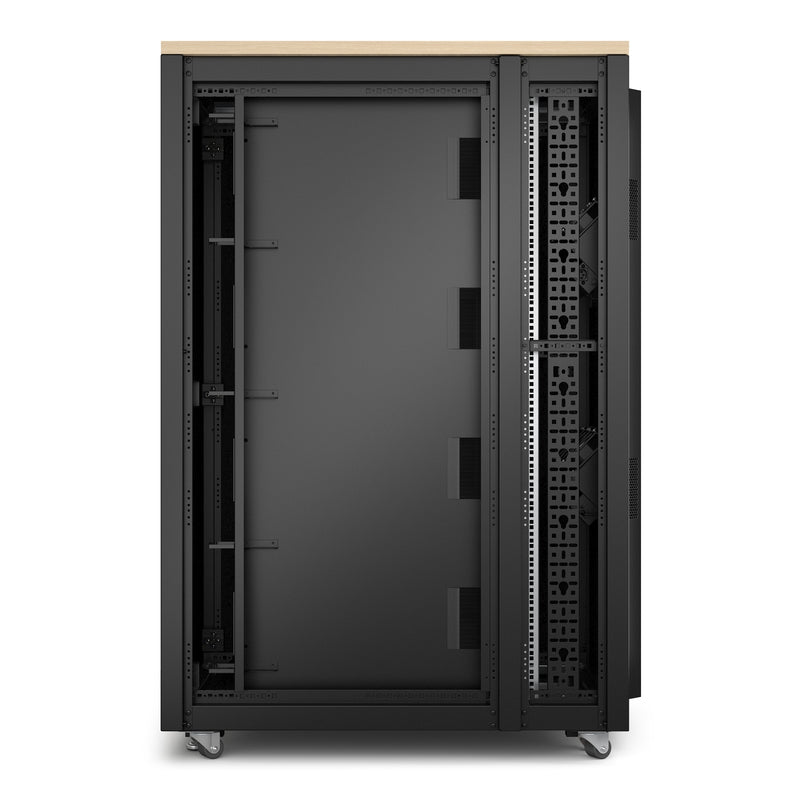 APC NetShelter Soundproof Rack, 32U, 120V, Maple Finish, w/ PDU [TAA]