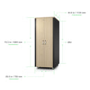 APC NetShelter Soundproof Rack Enclosure, 38U, 120V, Maple Finish [TAA]