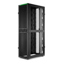 APC NetShelter SX Server Rack Gen 2, 48U, 2258H x 600W x 1070D mm, with Sides, Black [TAA]